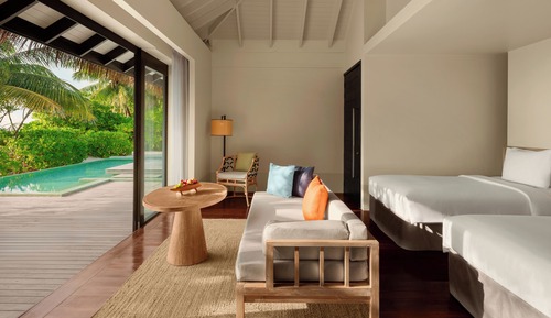 Villa, 2 Twin Beds, Lagoon View, Overwater