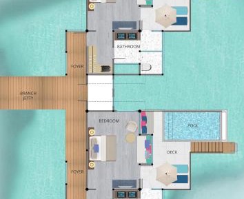 Sunset Water Villa with Pool