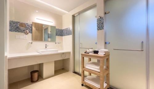 Water Villa Pool + Slide - Free shared seaplane for 2 guests, minimum 7-night stay