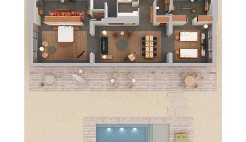 Two Bedroom Beach Pool Villa